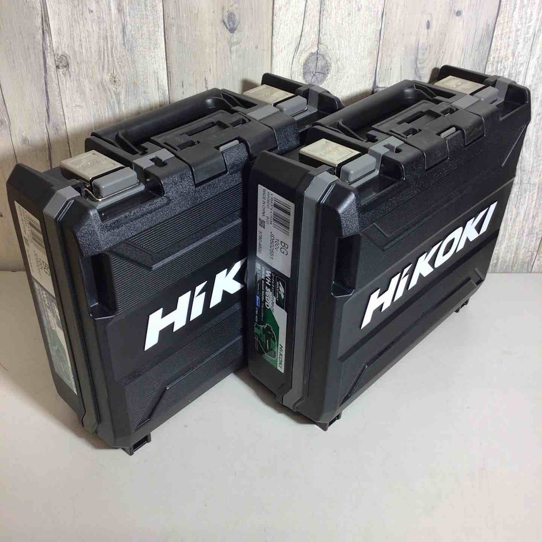 【未使用品】 ハイコーキ HIKOKI 日立 コードレス インパクトドライバ アグレッシブグリーン WH36DD(2XHLSZ) 2台 フルセット インパクト グリーン 緑 純正 充電式 【戸田店】