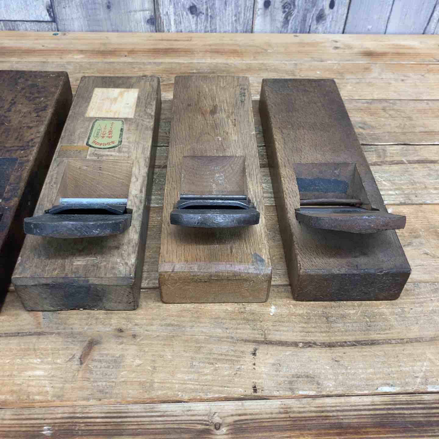 中古品】 左菊弘・寛寿・勘次・弥太郎・藤奴 鉋5点セット 鉋