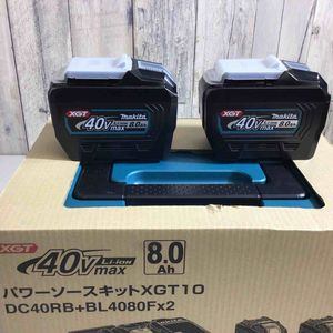 【新品、未使用】マキタ　パワーソースキット　XGT10 マキタ パワーソースキットXGT10(40Vmax-8.0Ah×2・2口タイプ充電