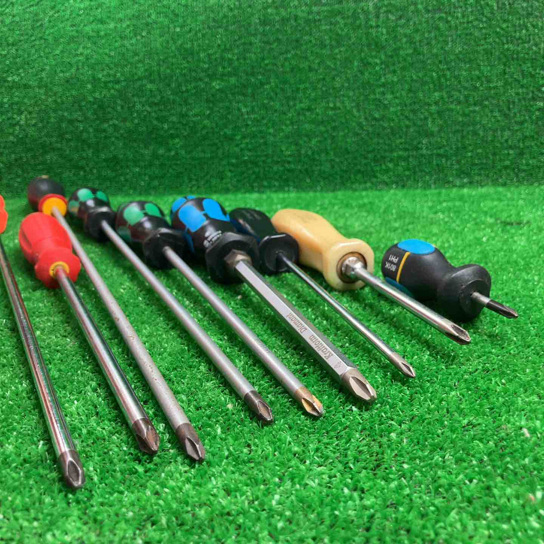 FACOM(PH2 ANP 2×400)、PB(PB8190:PH2×200/7)、HAZET、Snap-on(SDDP61、SDDP42)、MAC(DG22)、wera(50SPH、350PH×2)、HAZET(801KPH1)プラスドライバーセット