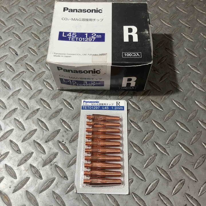 Panasonic パナソニック CO2・MAG溶接用チップ L45 1.2mm TET01297 R 100個入り【草加店】