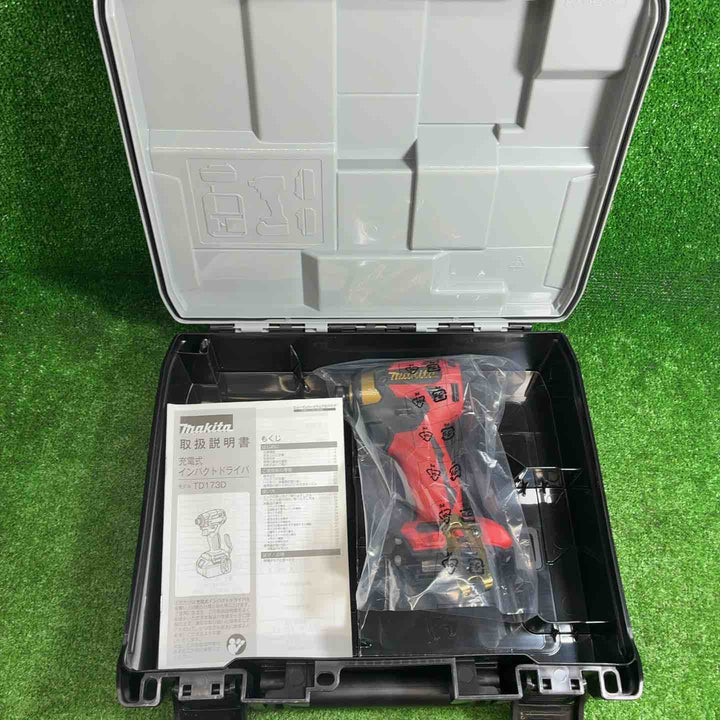 【未使用品】 マキタ (makita) コードレスインパクトドライバー TD173DZPR LTX20周年限定色 プレミアムレッド 本体+ケース 【藤沢店】