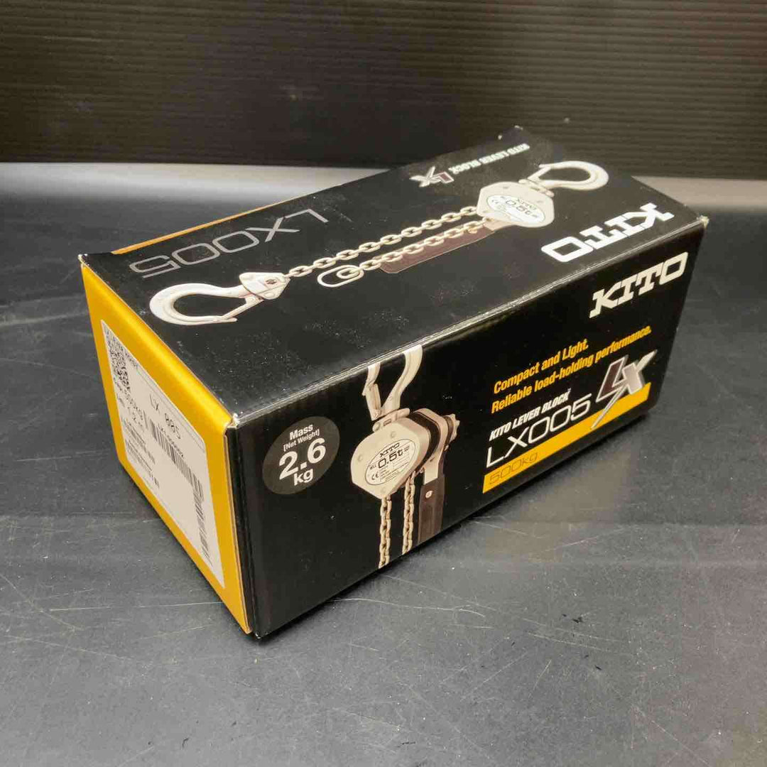 【未使用品】KITO(キトー) レバーブロック LX005 (LX1B)【川越店】