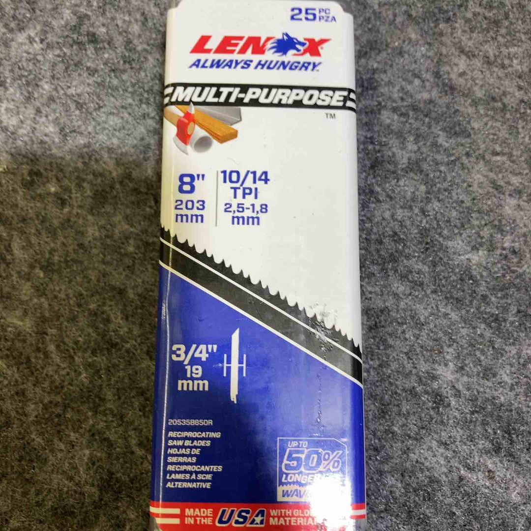 【7個セット】 レノックス(LENOX) 200mm セーバーソーブレード 25枚入【桶川店】