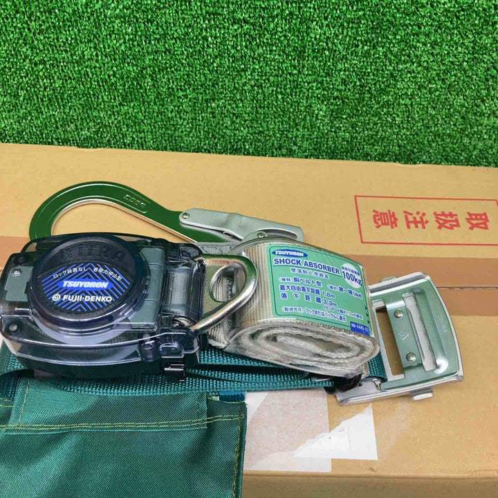 【未使用品(店頭展示品)】藤井電工 新規格 胴ベルト型安全帯 リトラ 緑 Mサイズ TB-RL-593-BG-M ツヨロン 墜落制止用器具 安全帯【川越店】
