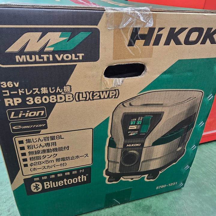 【特別特価！未使用品】ハイコーキ(HIKOKI ※旧:日立工機) コードレス集じん機 RP3608DB(L)(2WP)【桶川店】