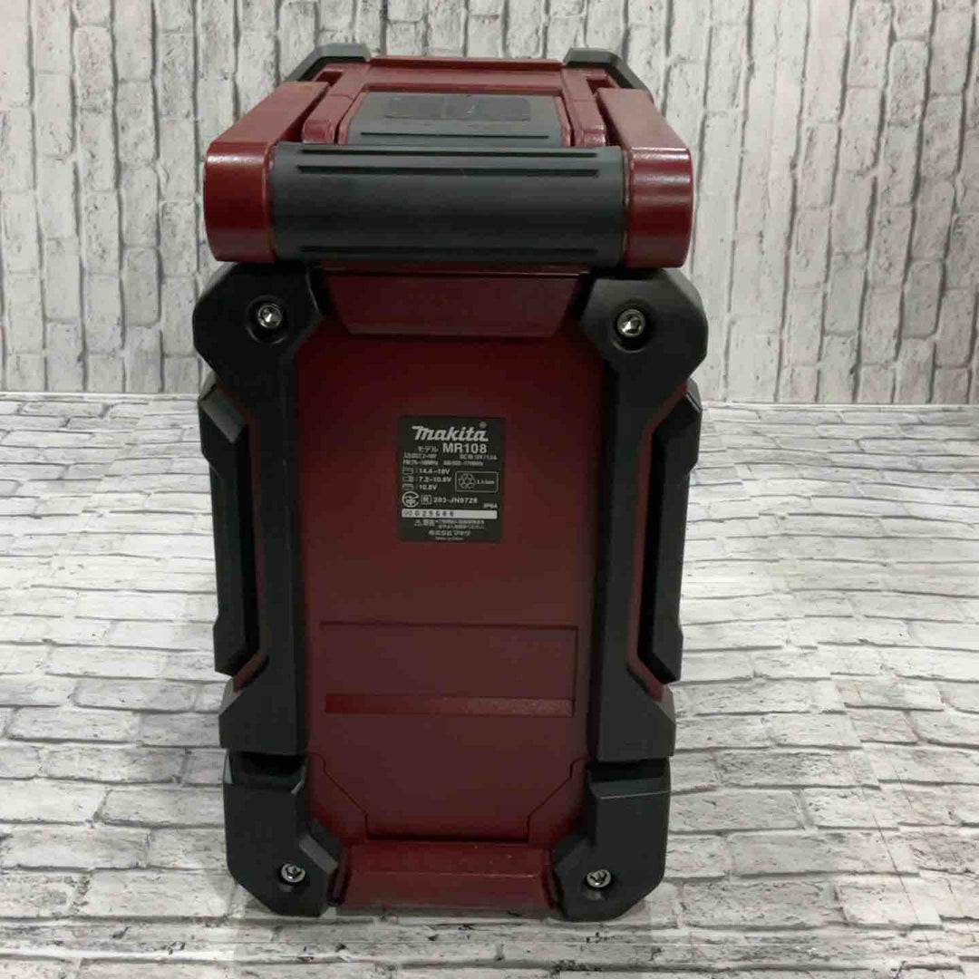 ◇マキタ(makita) コードレスラジオ MR108AR(限定色：オーセンティックレッド) 本体のみ【越谷店】