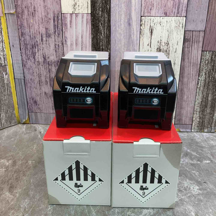 【未使用品】2個セット 純正品 makita マキタ リチウムイオンバッテリー 40Vmax BL4050F 箱汚れあり【八潮店】