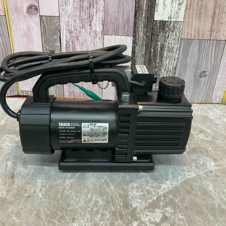 ◇イチネンTASCO オイル逆流防止弁付ウルトラミニツーステージ真空ポンプ TA150SW【八潮店】