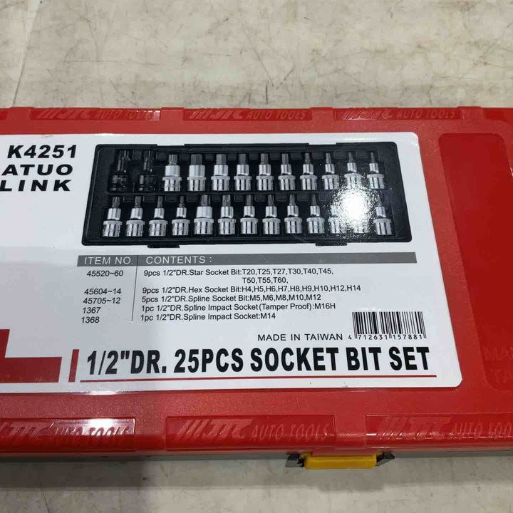 JTC 1/2ソケットビット25点セット JTCK4251【川口店】
