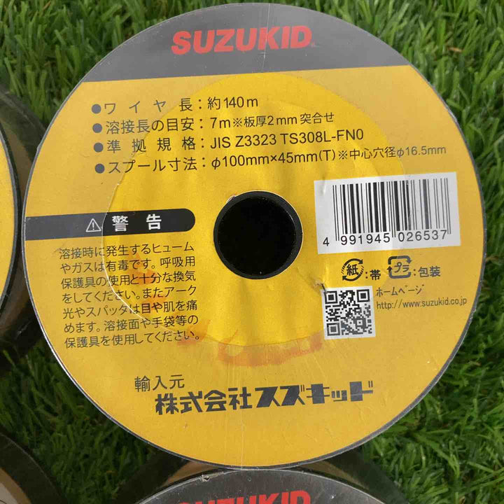 ◇ SUZUKID スター電器 半自動用ワイヤ SUS 0.45kg PF-12 4個【戸田店】