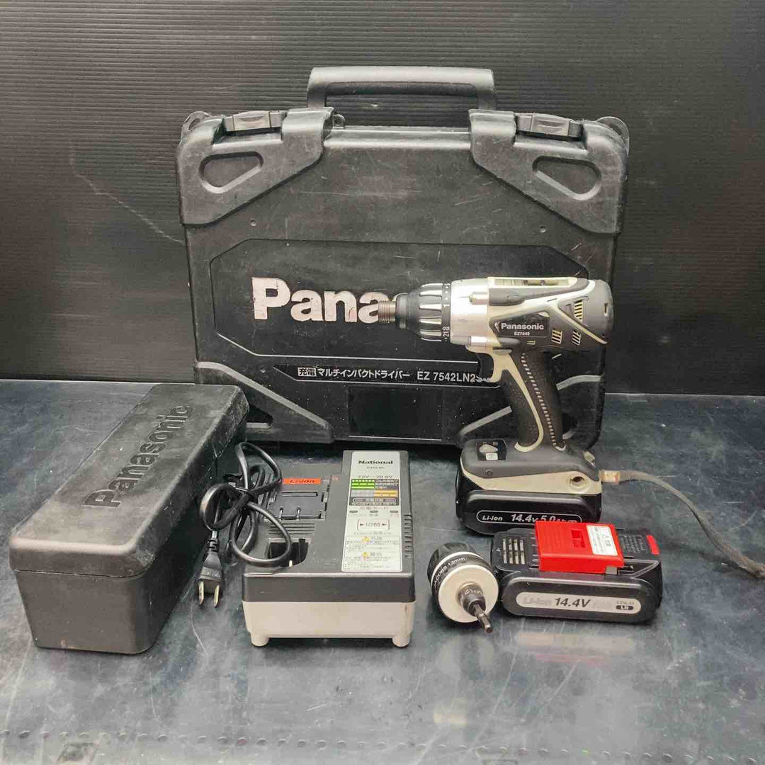 ◇パナソニック(Panasonic) コードレスマルチインパクトドライバー EZ7542LN2S-B【川越店】
