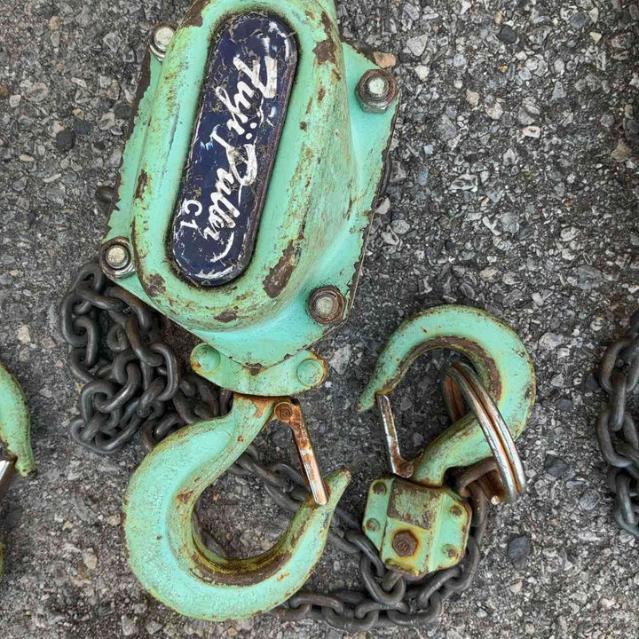 富士 レバーブロック C1-1.6 3台セット 荷締め 荷吊り ガッチャ 耐荷重1600kg【草加店】