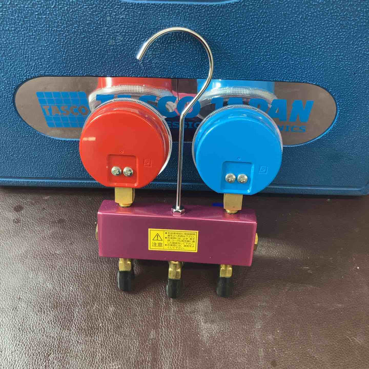 【中古美品】イチネンTASCO TA122Y R410Aボールバルブ式ゲージマニホールド【東大和店】