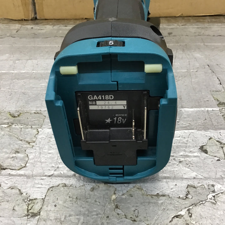 ★マキタ(makita) 100mmコードレスディスクグラインダ GA418DZ【所沢店】