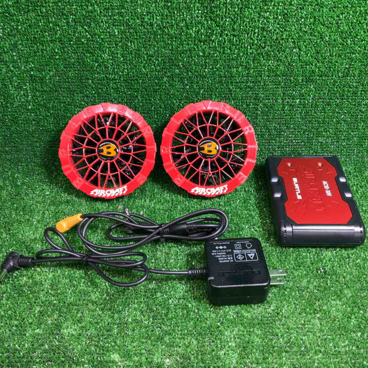 【中古品】 バートル/BURTLE　空調服用30Vバッテリー+ファンユニットセット AC10-30Vレッド 【藤沢店】