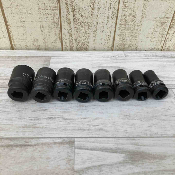 ▲コーケン(ko-ken)インパクトソケットセット 8個 27.5/26/24.5×2/21/19/18.5/18mm【柏店】
