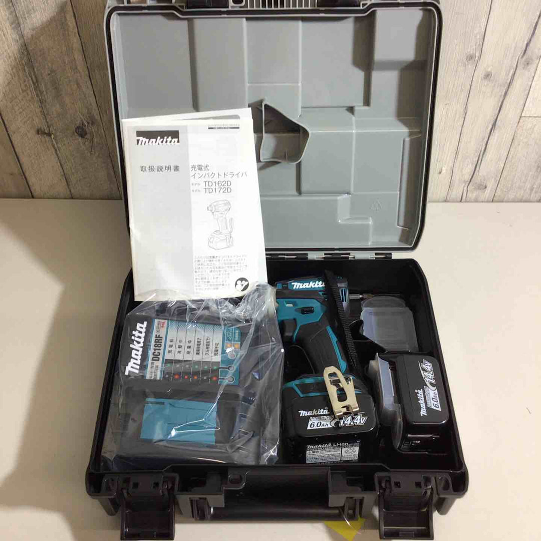 【未使用品】★純正バッテリー2個&充電器付き フルセット★マキタ(makita) コードレスインパクトドライバー TD162DRGX【戸田店】