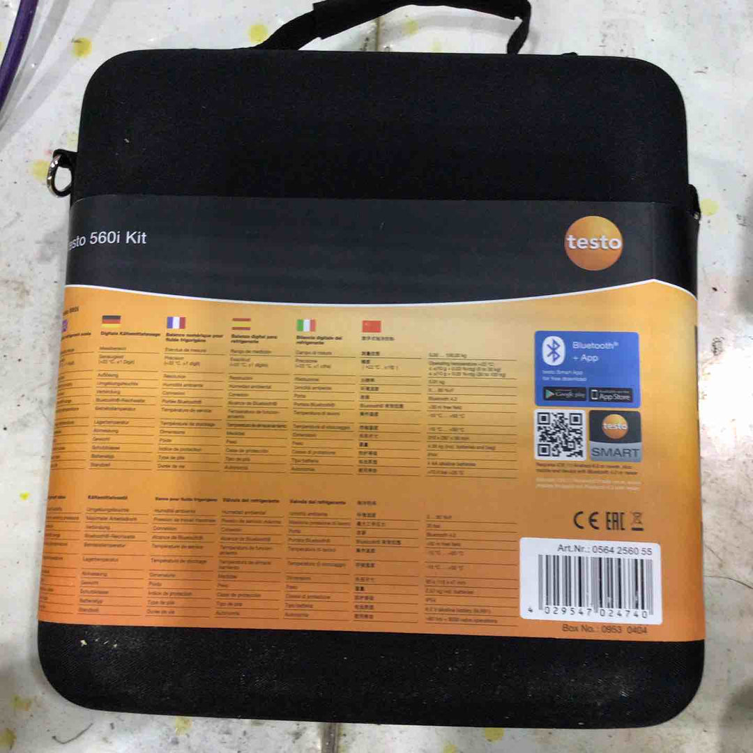 テスト(testo) スマートスケール&スマートバルブ 560i Kit 自動充填セット チャージングスケール【川口店】