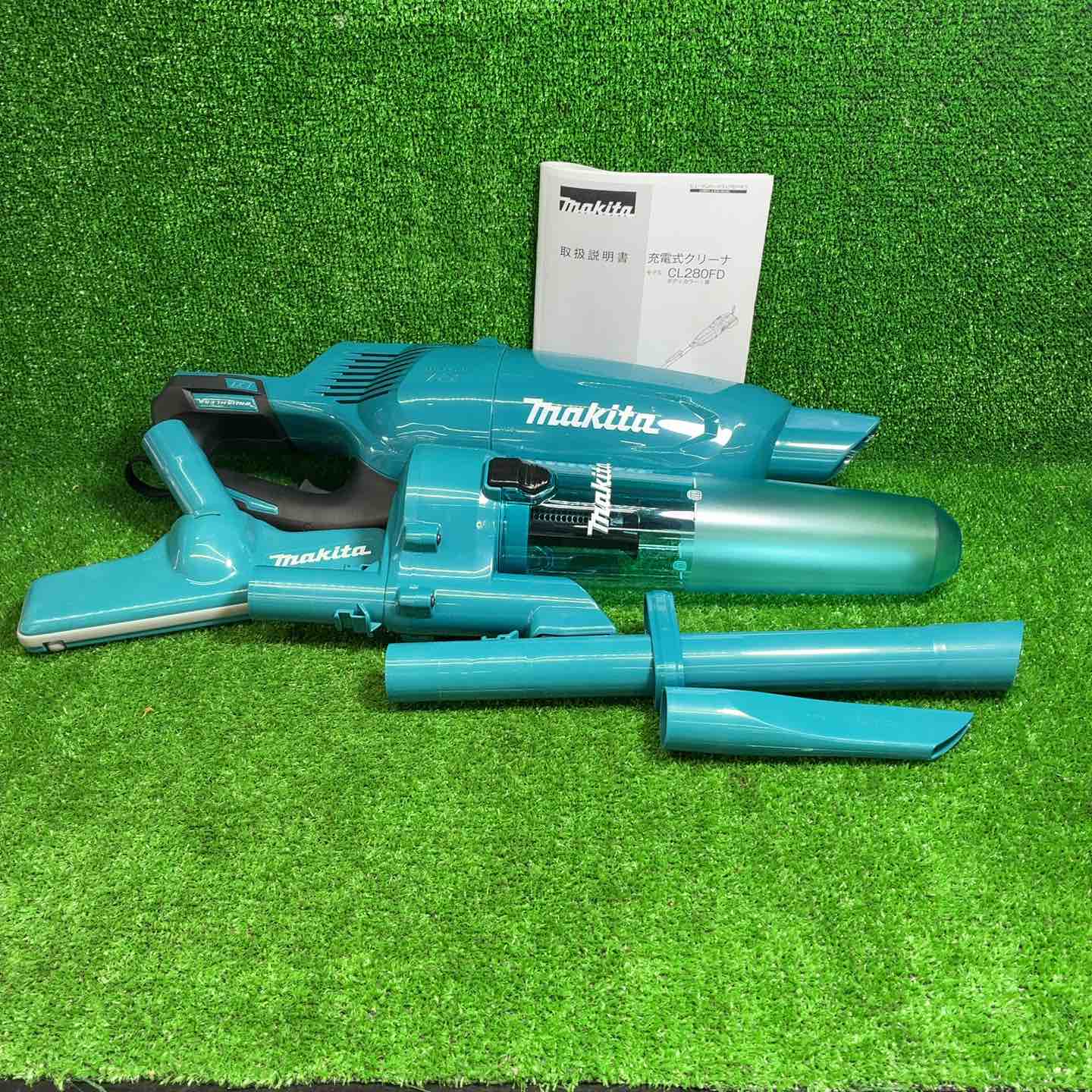 美品】 マキタ コードレス掃除機CL280青 カプセル式&サイクロン 18V