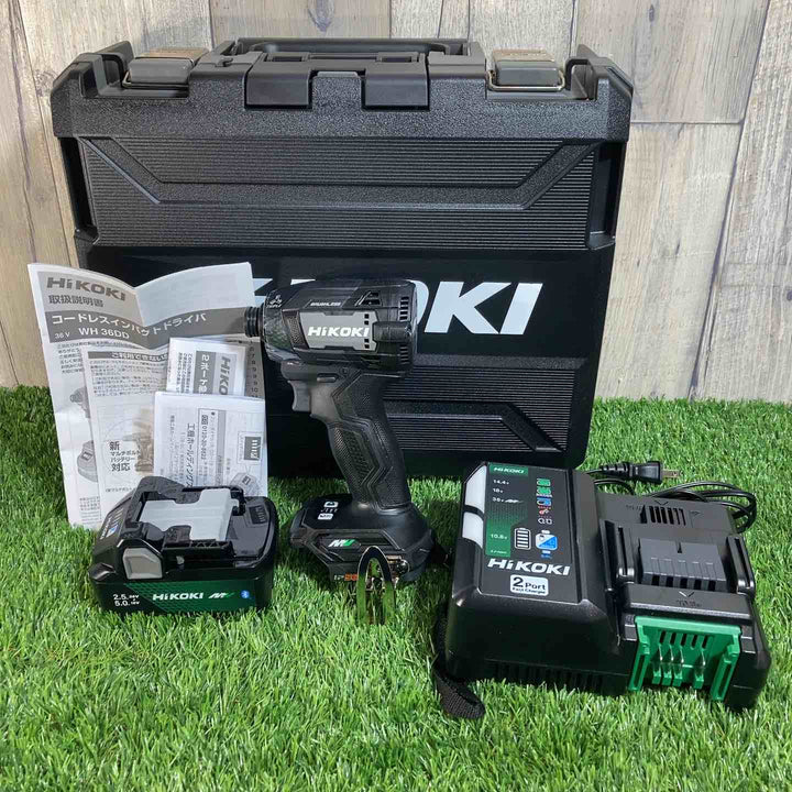 ハイコーキ(HIKOKI ※旧:日立工機) コードレスインパクトドライバ ストロングブラック WH36DD(XHBSZ) ｶﾗｰﾌﾟﾚｰﾄ欠品【戸田店】