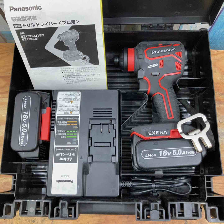 【中古品】パナソニック(Panasonic) コードレスドリルドライバー EZ1DD2J18D-R 14.4V/18V兼用 フルセット【柏店】