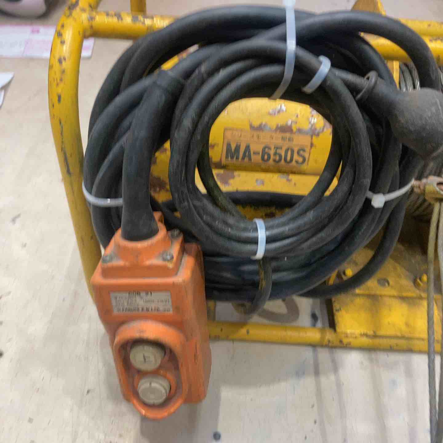 トーヨーコーケン 100Vウインチ ベビー・マイティMA-650S ☆中古品 