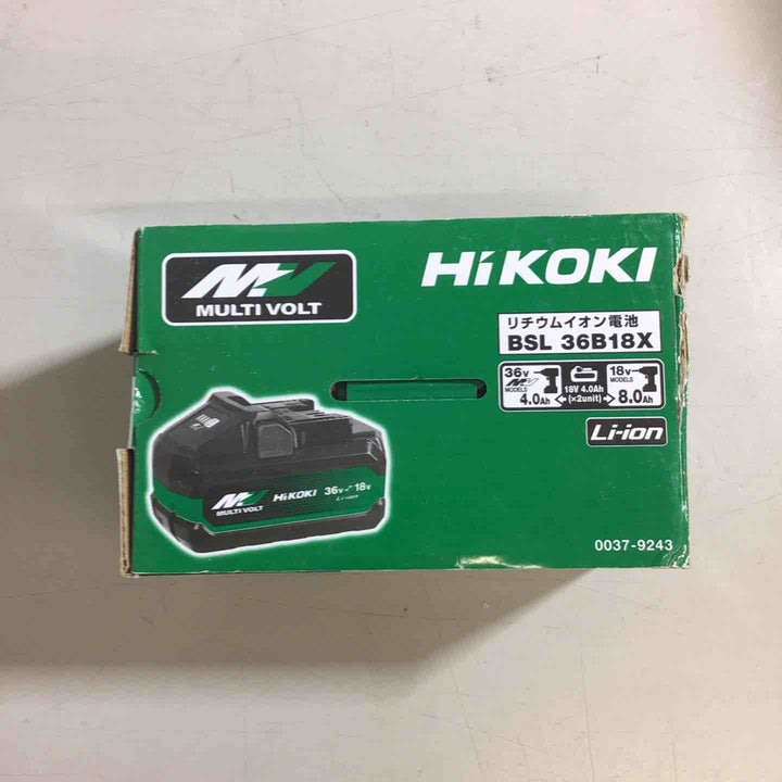 ★ハイコーキ(HIKOKI ※旧:日立工機) リチウムイオンバッテリー 36V/4.0Ah BSL36B18X【戸田店】