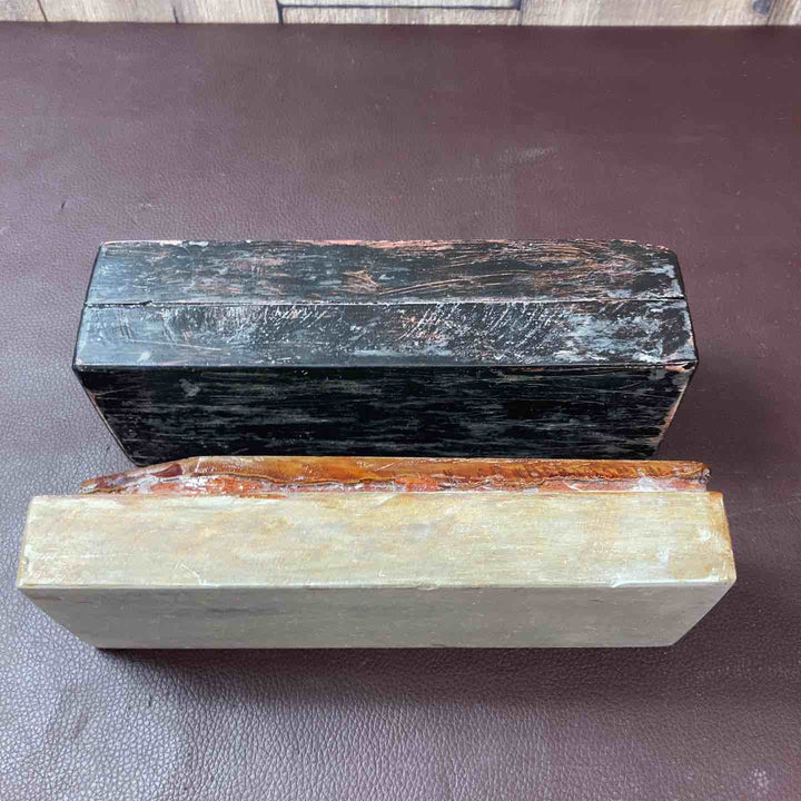 【中古品】 天然砥石 上野御蔵砥石 2個まとめセット 総重量約3.5Kg 鑿・鉋・大工道具 天然 砥石 【東大和店】