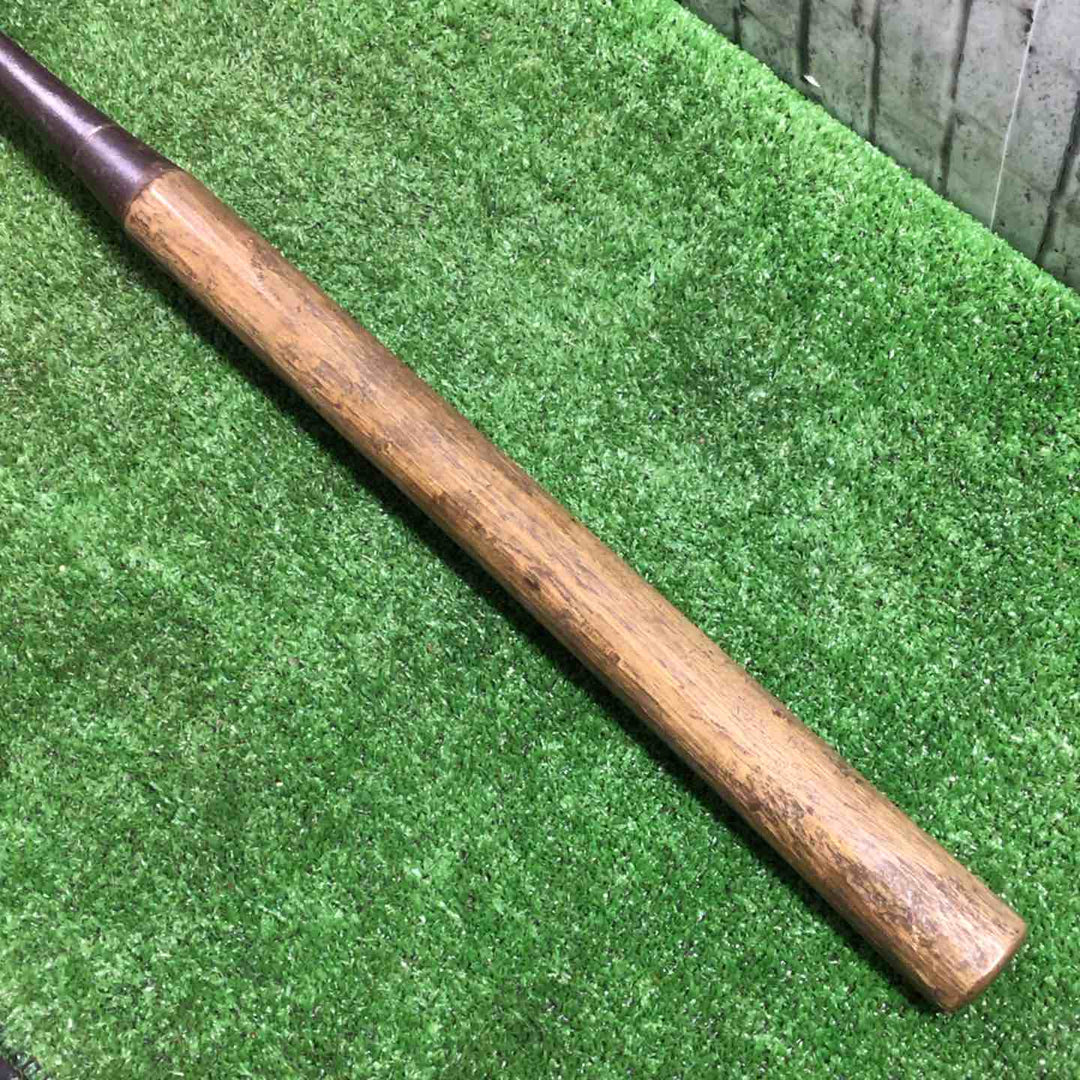 銘不明 突き鑿 先端幅約48mm 全長約600mm 刃こぼれ 柄に割れ 【川口店】