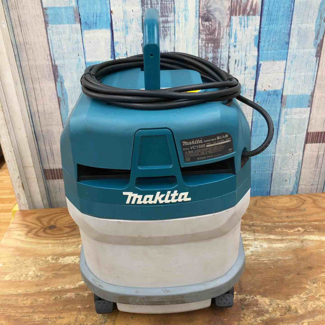 【中古品】★マキタ(makita) 集じん機 乾湿両用 VC1500 ホース ノズル付き【柏店】