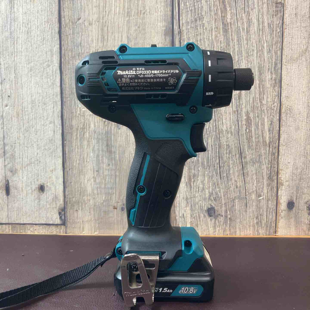 【中古品】★マキタ(makita) コードレスドリルドライバー DF033DZ バッテリー1個・充電器付【東大和店】