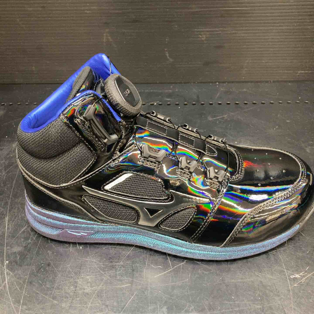 mizuno(ミズノ) ワークシューズ オールマイティLSⅡ 73M BOA F1GA2512 25.5 cm ホログラムブラック×シルバー×ブルー【川越店】
