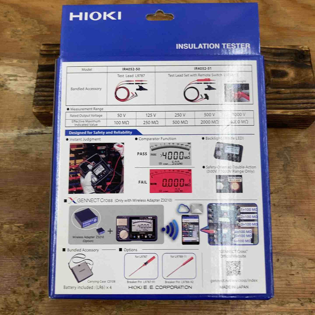 □HIOKI 絶縁抵抗計 IR4052-91 未開封品【柏店】