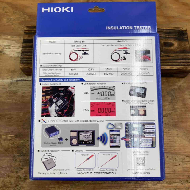 □HIOKI 絶縁抵抗計 IR4052-91 未開封品【柏店】