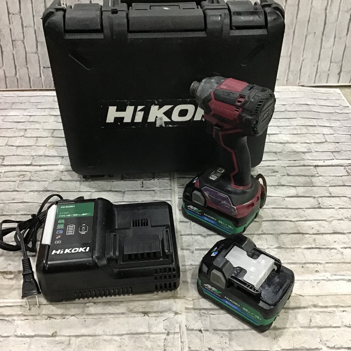 ★ハイコーキ(HIKOKI ※旧:日立工機) コードレスインパクトドライバー WH36DC(2XPRSZ) フレアレッド【川口店】