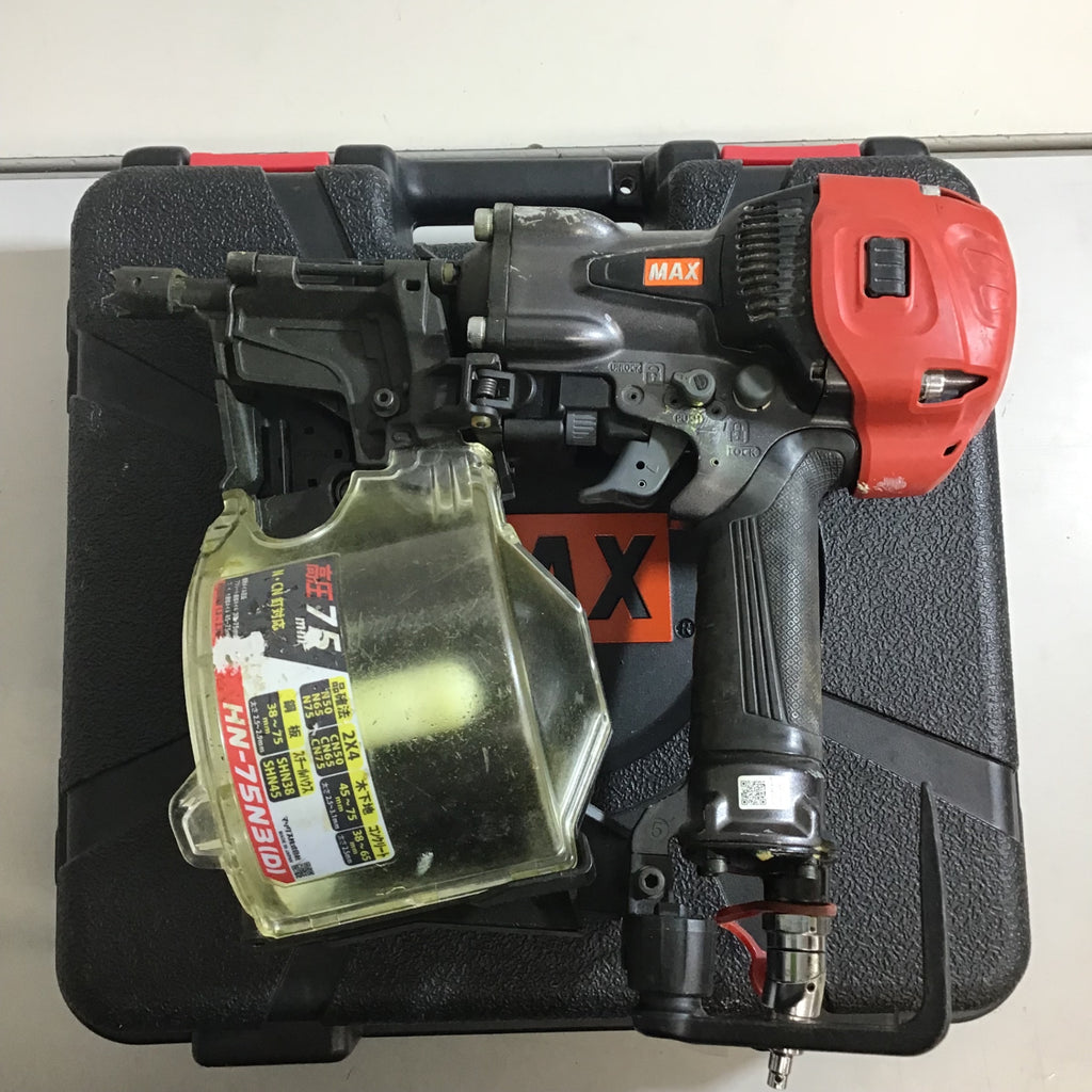 中古品】☆マックス(MAX) 高圧エア釘打ち機 HN-75N3(D)-G【戸田店