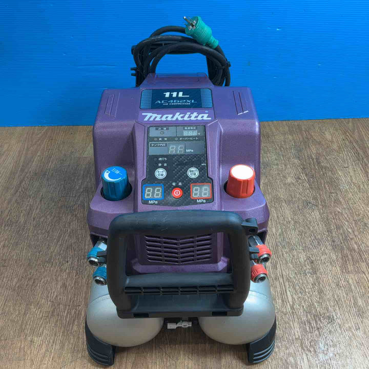 ◇マキタ(makita) 高圧・常圧兼用エアコンプレッサー AC462XLAP 限定色 オーセンティックパープル ※点検ランプ点灯【岩槻店】