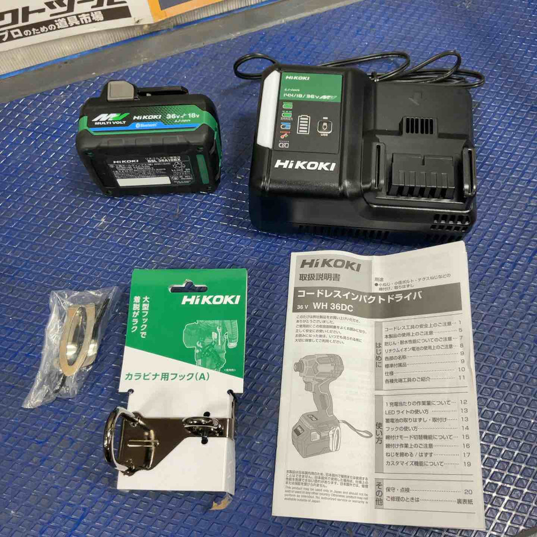 ★ハイコーキ(HIKOKI ※旧:日立工機) コードレスインパクトドライバー WH36DC(2XPSZ)(G)【草加店】