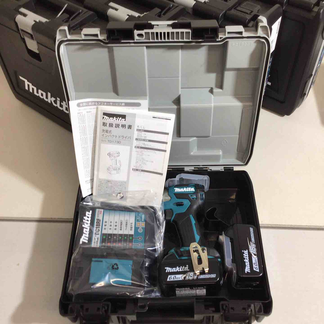 【未使用品】マキタ(makita) コードレスインパクトドライバー TD173DRGX ブルー 青 5台セット【戸田店】