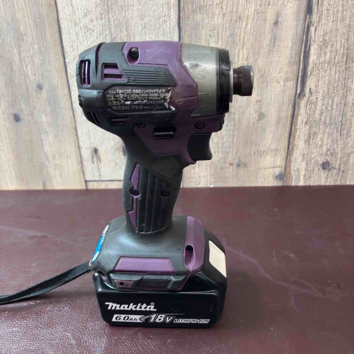 【中古品】 マキタ(makita) 18V コードレスインパクトドライバー TD173DGXAP フルセット パープル/紫 【東大和店】