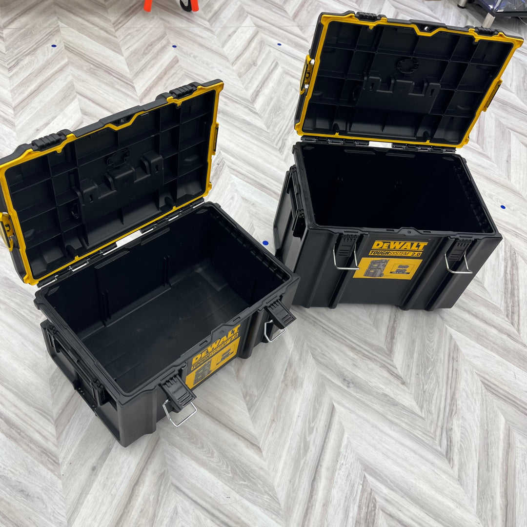 デウォルト(DeWALT) タフシステム2.0 システム収納BOX  工具箱 収納ケース ツールボックス  積み重ね収納 DWST83342-1、DWST83294-1　2段 【越谷店】