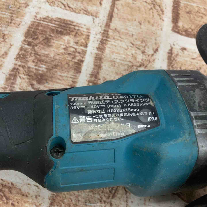 【中古品】マキタ(makita) 100mmコードレスディスクグラインダ GA017GZ【所沢店】