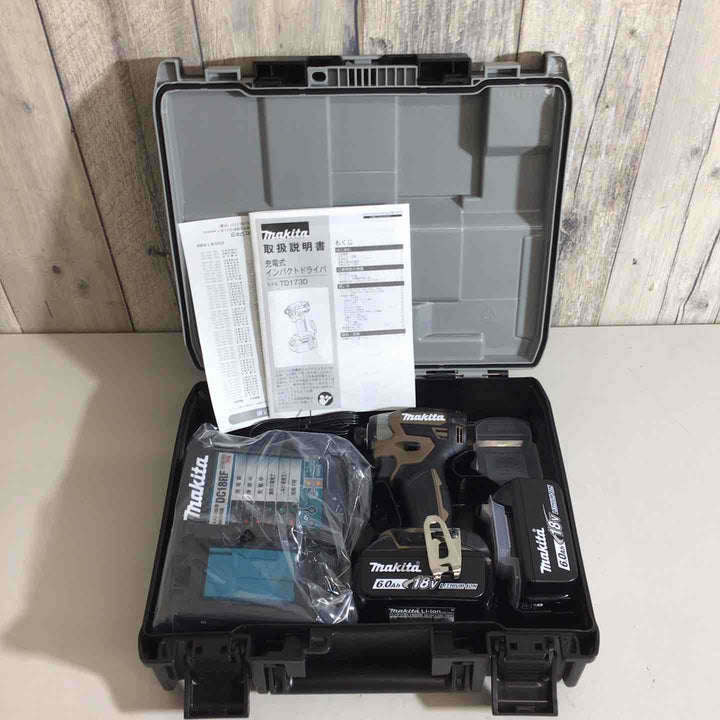 ★マキタ(makita) コードレスインパクトドライバー TD173DGXAB ブラウン 茶色 限定色 バッテリー＆充電器付き【戸田店】