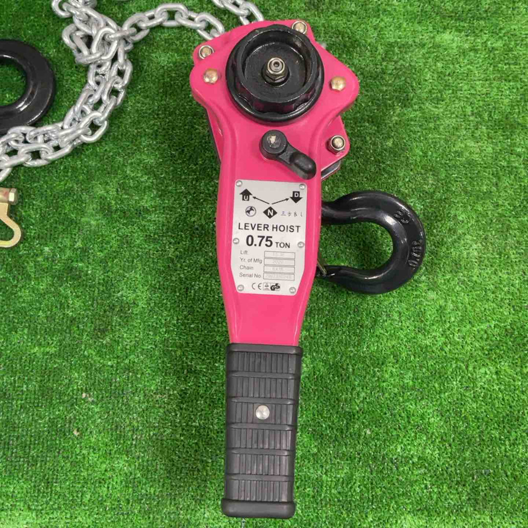 WCP 三方良し レバーホイスト 246367-01 レバーホイスト 0.75t ピンク色【草加店】