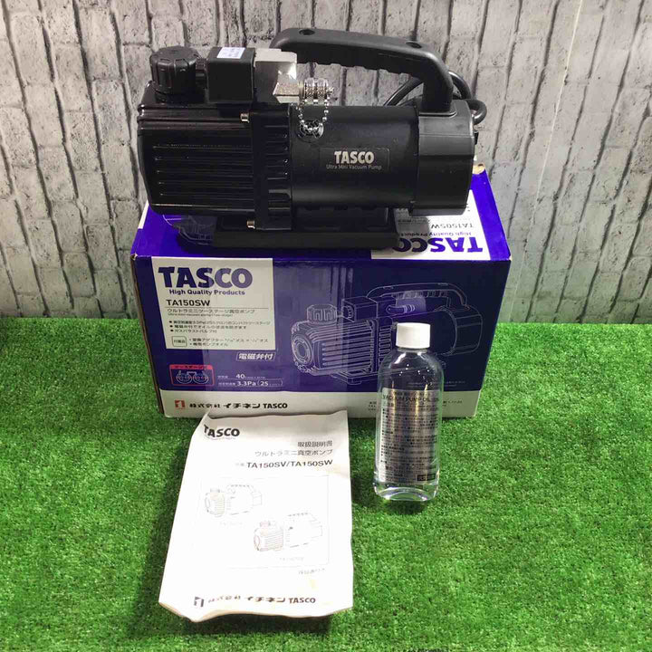 ◇イチネンTASCO オイル逆流防止弁付ウルトラミニツーステージ真空ポンプ TA150SW【川口店】