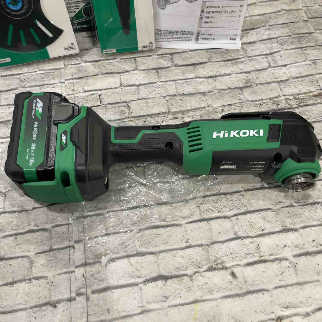 HiKOKI(ハイコーキ) 36V 充電式 マルチツール CV36DMA スターロック対応 MMU32PK+MMD100SB付特別セット 電池1個・充電器付 CV36DMA(XPCZ)【川口店】