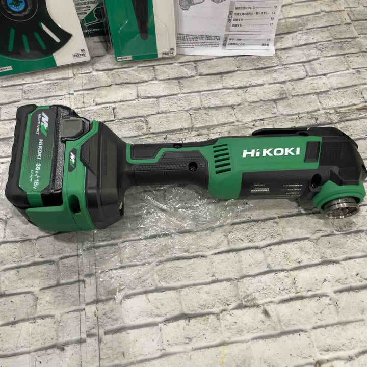 HiKOKI(ハイコーキ) 36V 充電式 マルチツール CV36DMA スターロック対応 MMU32PK+MMD100SB付特別セット 電池1個・充電器付 CV36DMA(XPCZ)【川口店】
