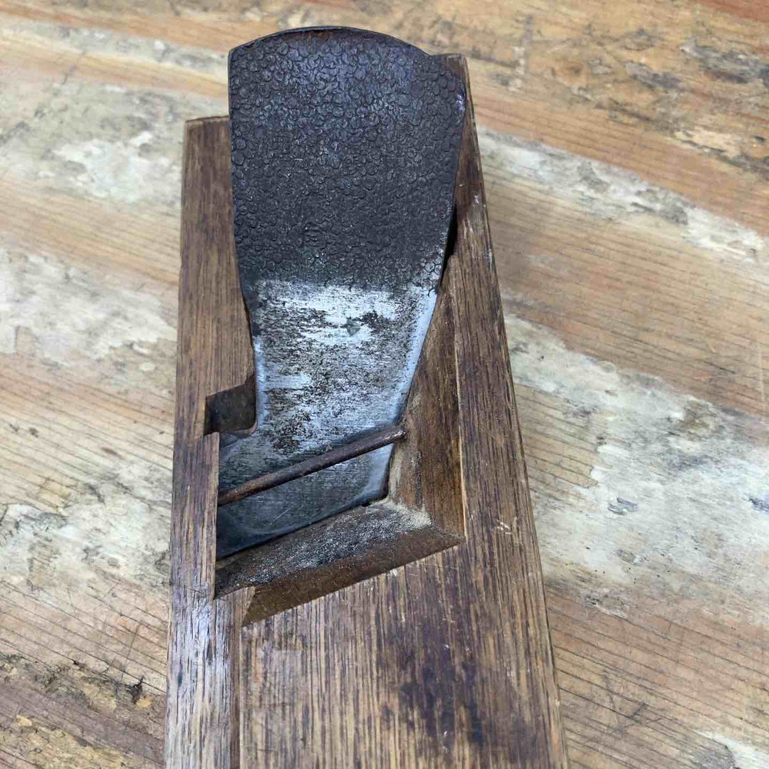 【現状品 】　「廣貞」銘 鉋 刃幅約46mm 面取り 際【柏店】
