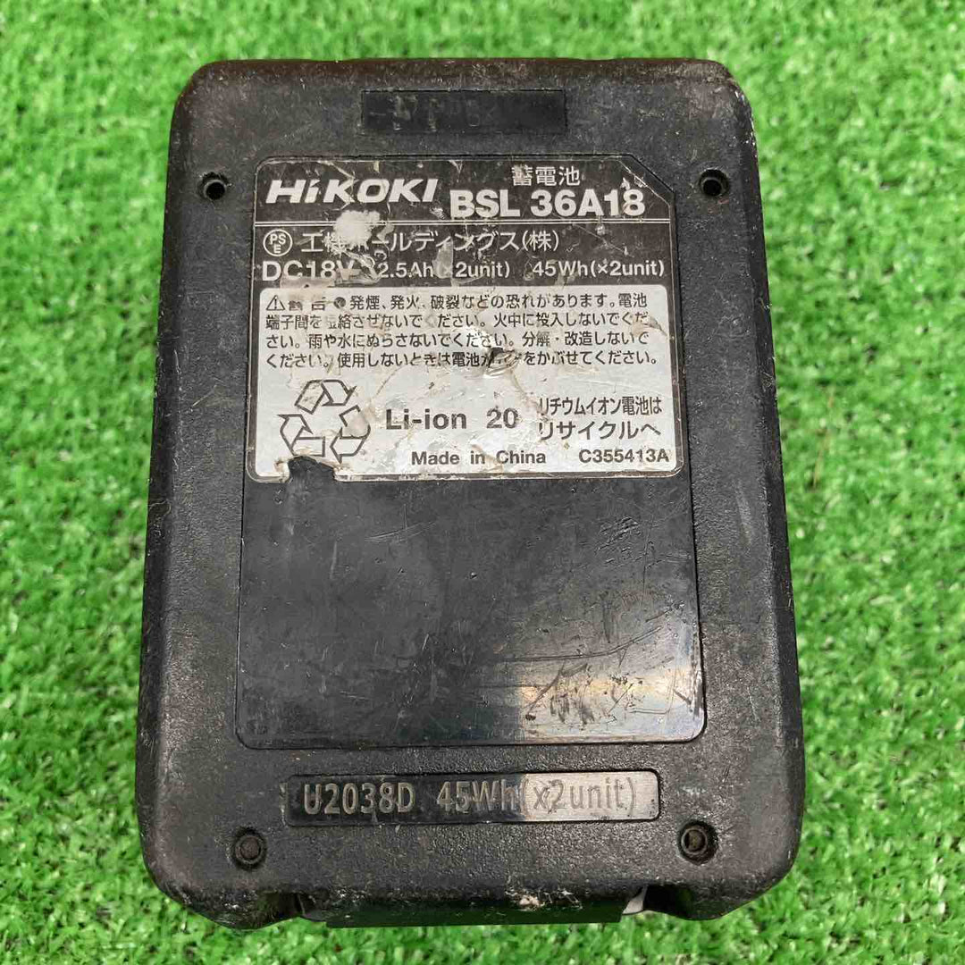 【中古品】 ハイコーキ/HIKOKI ※旧:日立工機 リチウムイオンバッテリー 36V/2.5Ah BSL36A18B 【鴻巣店】